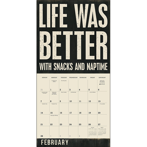 Sellers Publishing Wall Calendar Words to Live By