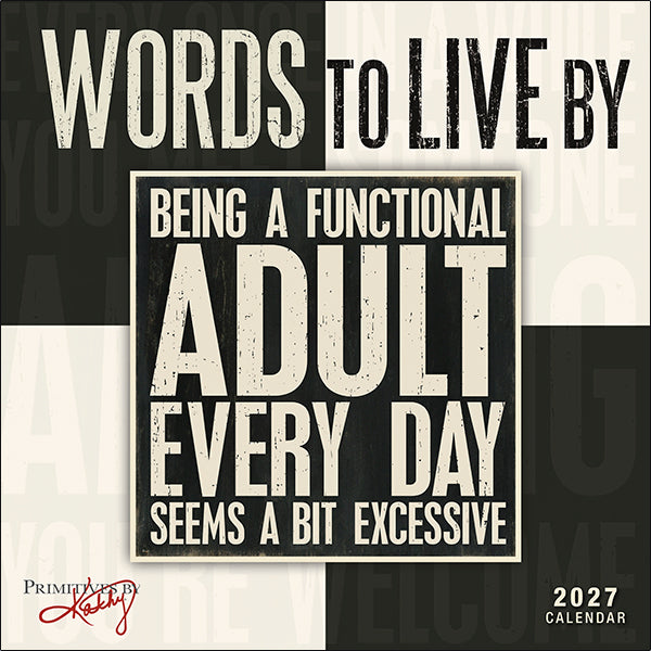Sellers Publishing Wall Calendar Words to Live By