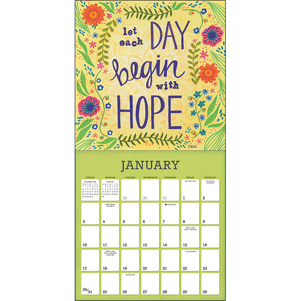 Sellers Publishing Wall Calendar A Year of Hope and Inspiration