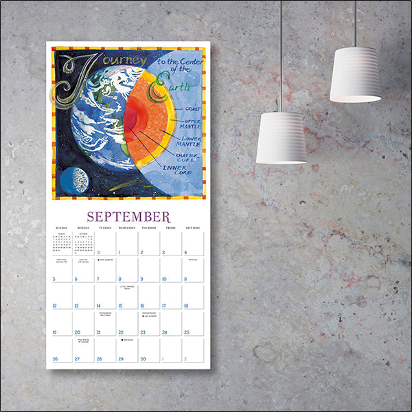 Sellers Publishing Wall Calendar Sun, Moon, Stars