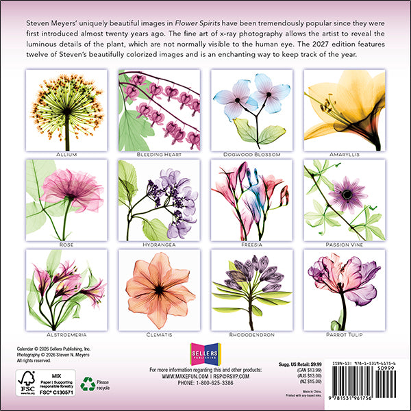 Sellers Publishing Mini Calendar Flower Spirits