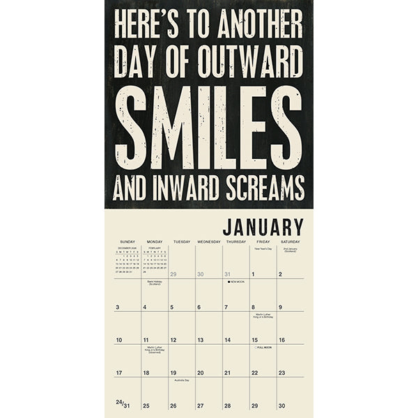 Sellers Publishing Mini Calendar Words to Live By