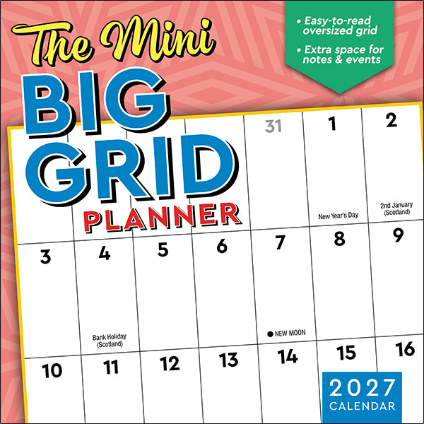 Sellers Publishing Mini Calendar The Mini Big Grid Planner
