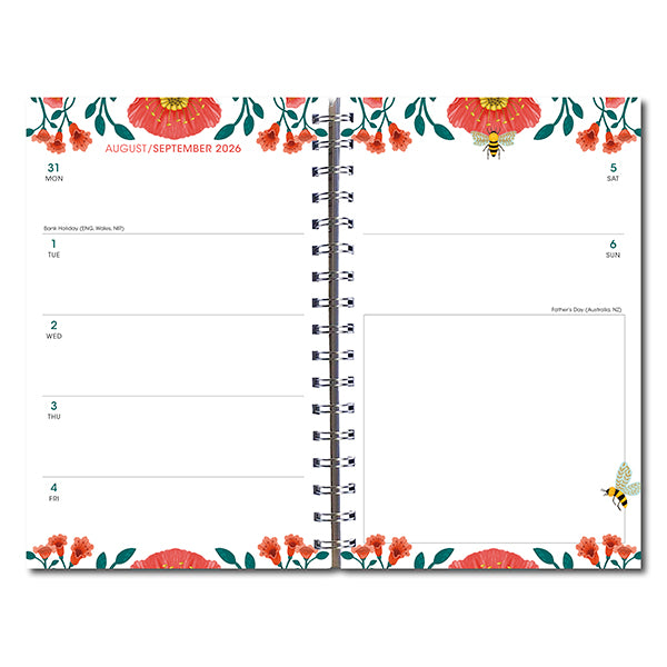 Sellers Publishing Weekly Planner Garden Bees