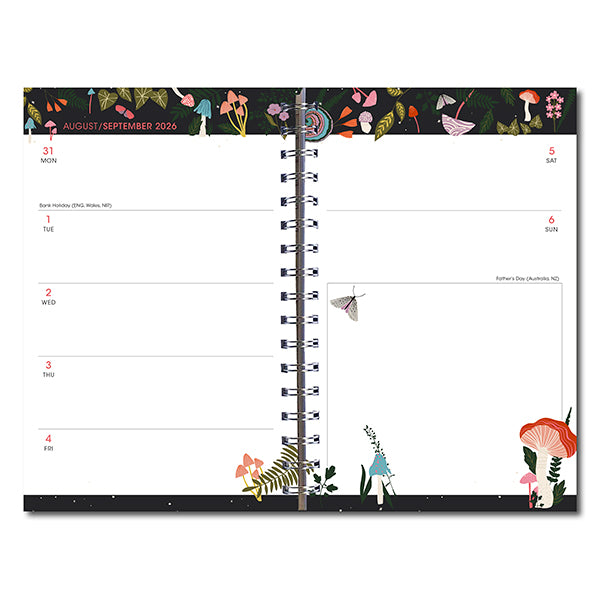Sellers Publishing Weekly Planner Enchanted Mushrooms