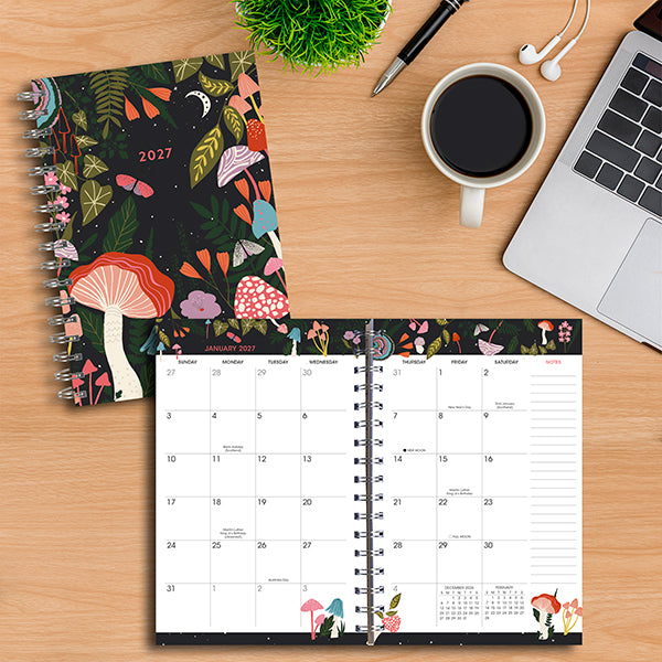 Sellers Publishing Weekly Planner Enchanted Mushrooms