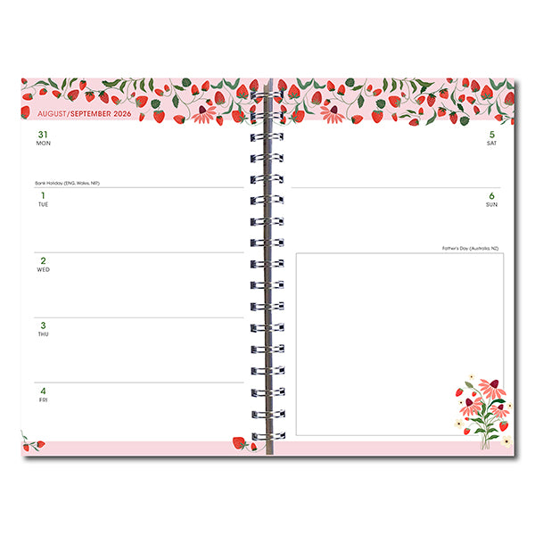 Sellers Publishing Weekly Planner Strawberry Patch