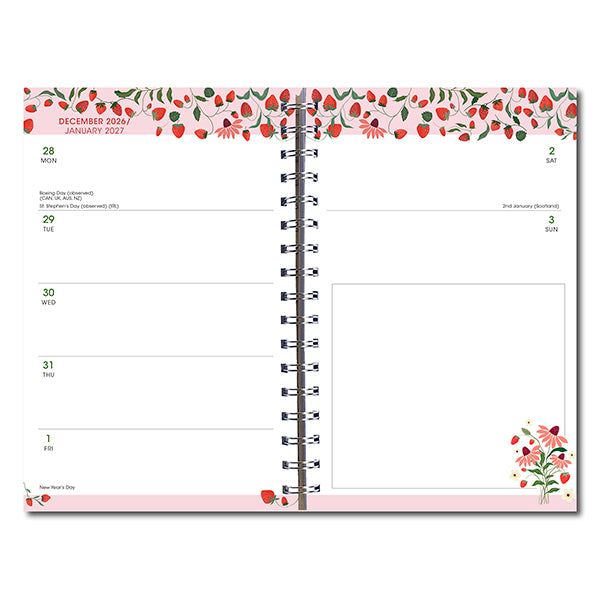 Sellers Publishing Weekly Planner Strawberry Patch