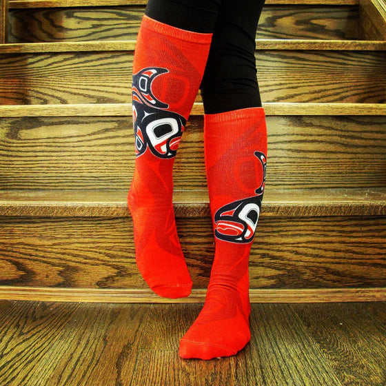 Indigenous Socks - Salmon