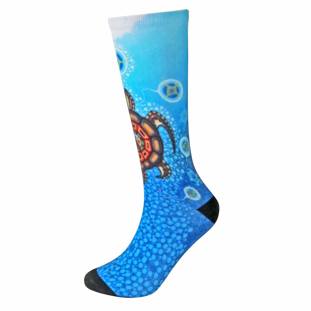 Indigenous Socks - Medicine Turtle