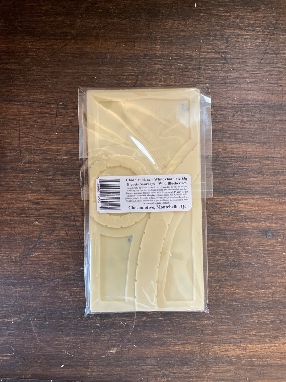 Artisanal White Chocolate & Wild Blueberries Bar 85g