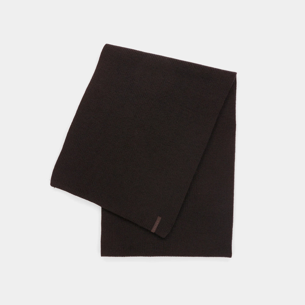 Tilley Rib Merino Scarf Black