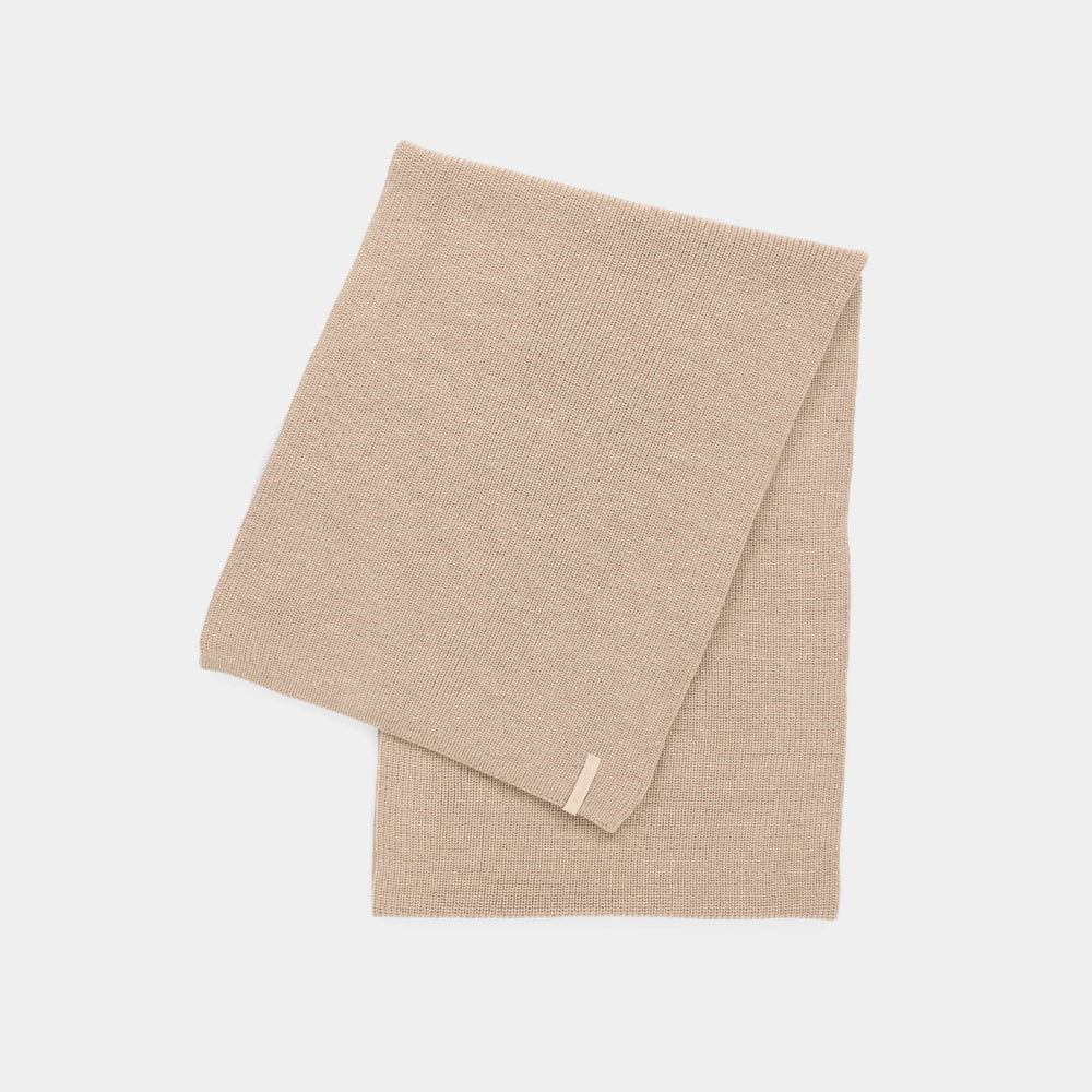 Tilley Rib Merino Scarf Oatmeal