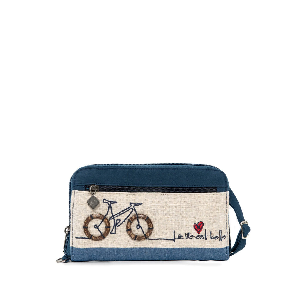 Jak's Bicycle Wallet Purse Navy