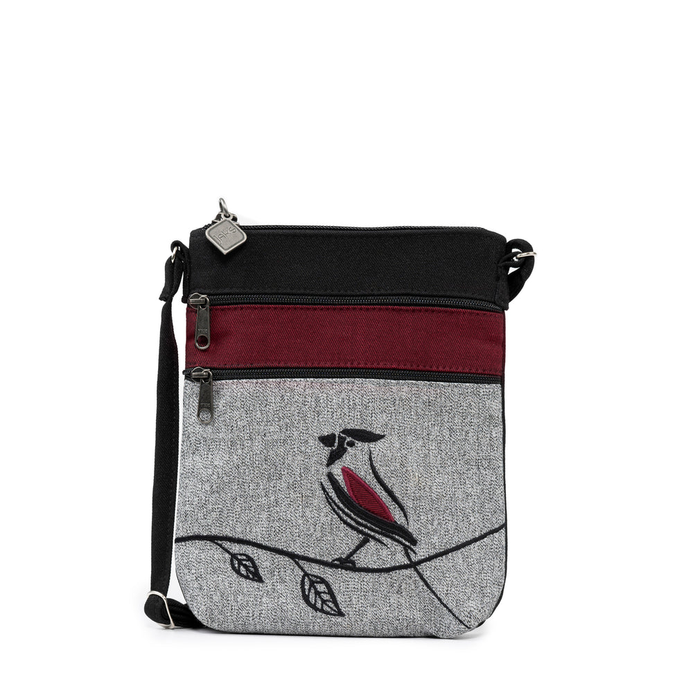 Jak's Grab & Go Pouch - Bird Burgundy