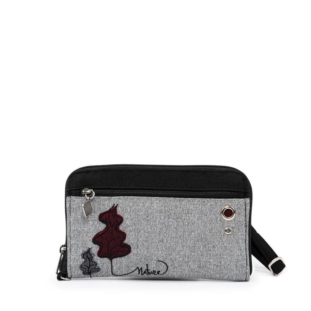 Jak's Wallet Purse - Trees Burgundy