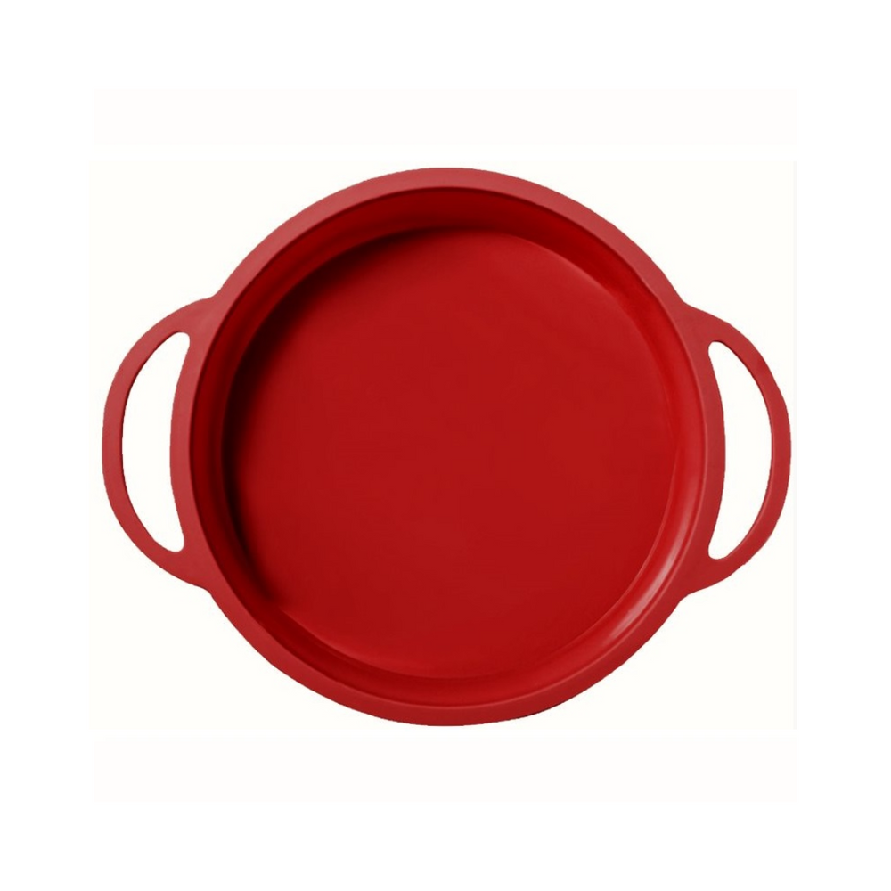 A LA TARTE Silicone Round Pan- Red
