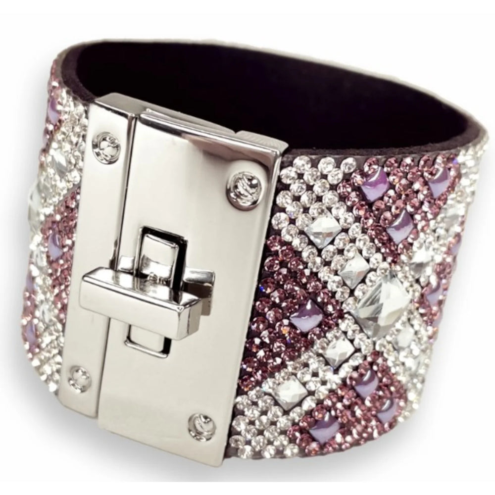 Mariners Cross Lilac Diamond Crystal Cuff