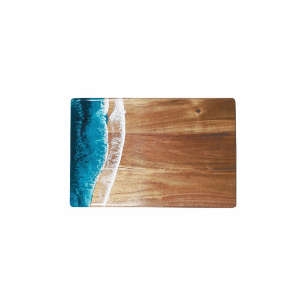 Lynn & Liana Ocean Vibes-Acacia Bread Board  (12 x 18)