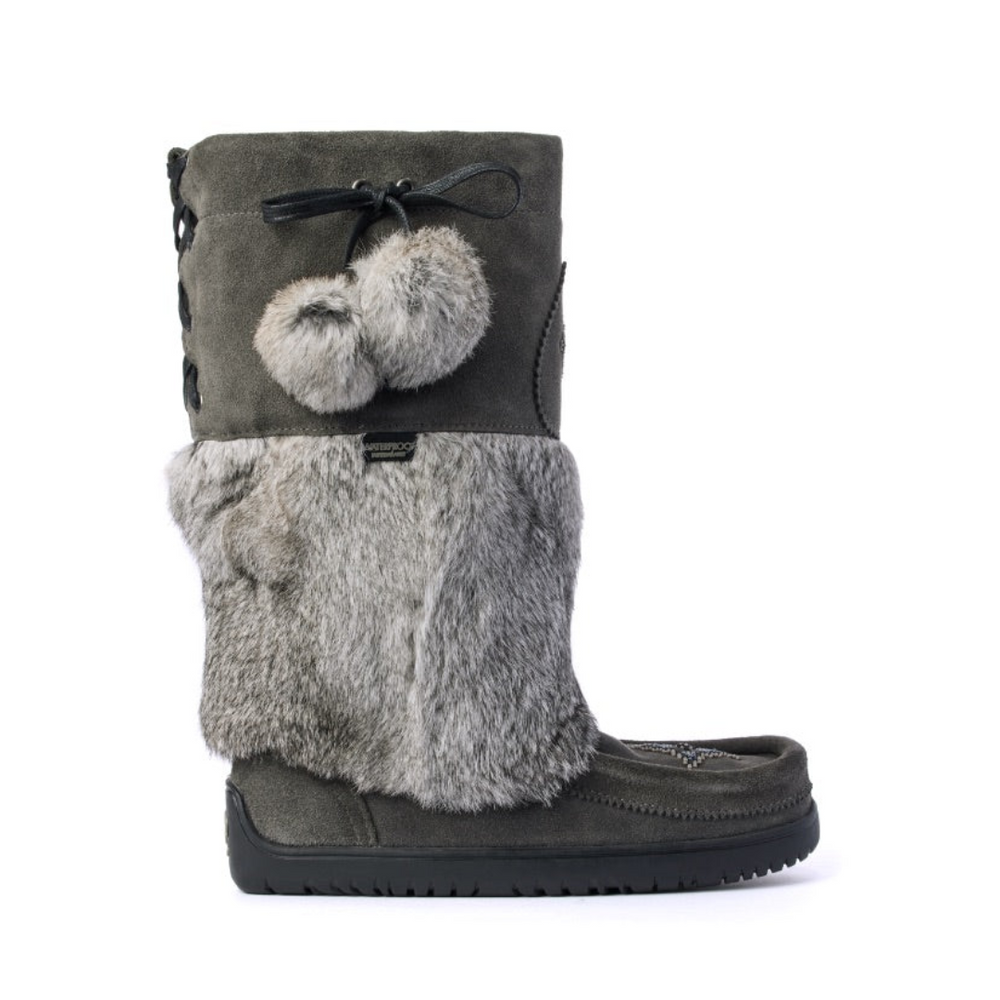 Manitobah Mukluks Adjustable Snowy Owl Charcoal