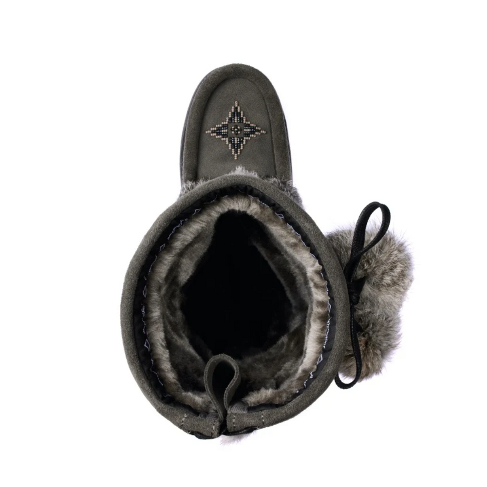 Manitobah Mukluks Adjustable Snowy Owl Charcoal