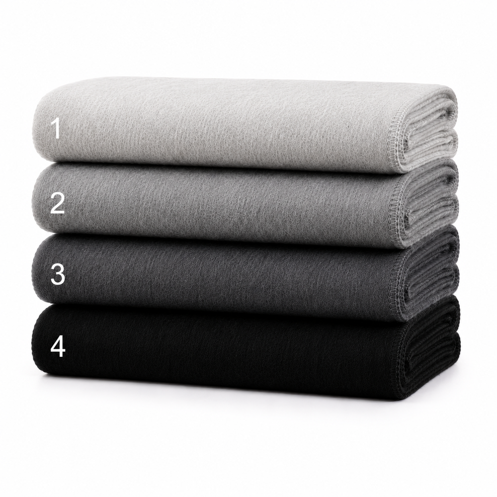 Alpaca Solid Scarf - Shades of Black/Grey