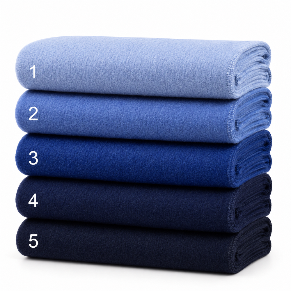 Alpaca Solid Scarf - Shades of Blue