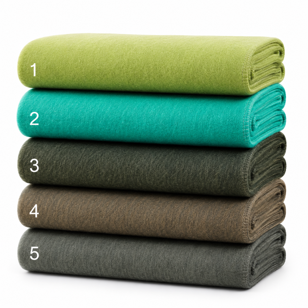 Alpaca Solid Scarf - Shades of Green