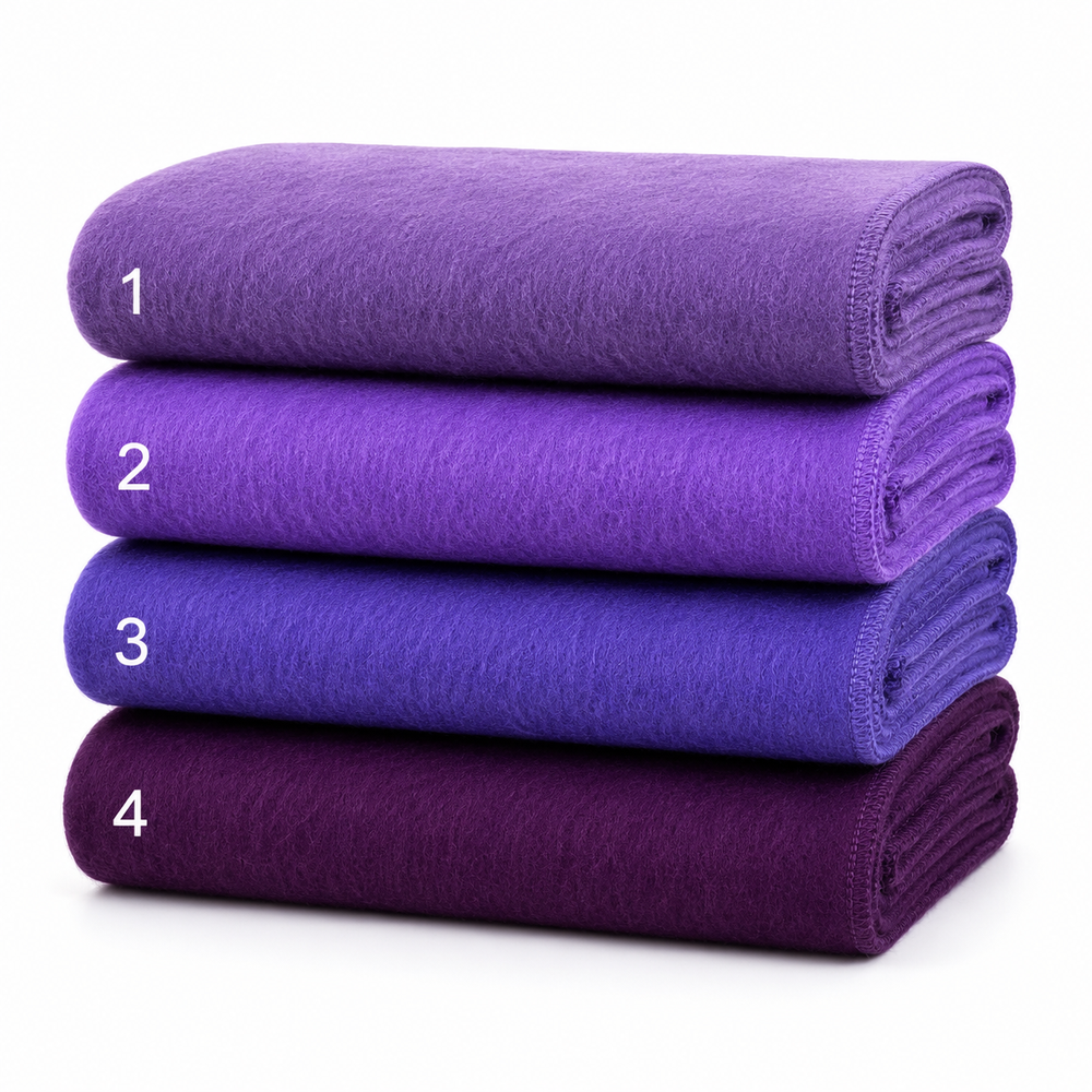 Alpaca Solid Scarf - Shades of Purple/Plum