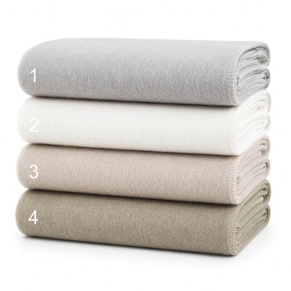 Alpaca Solid Scarf - Shades of White/Beige