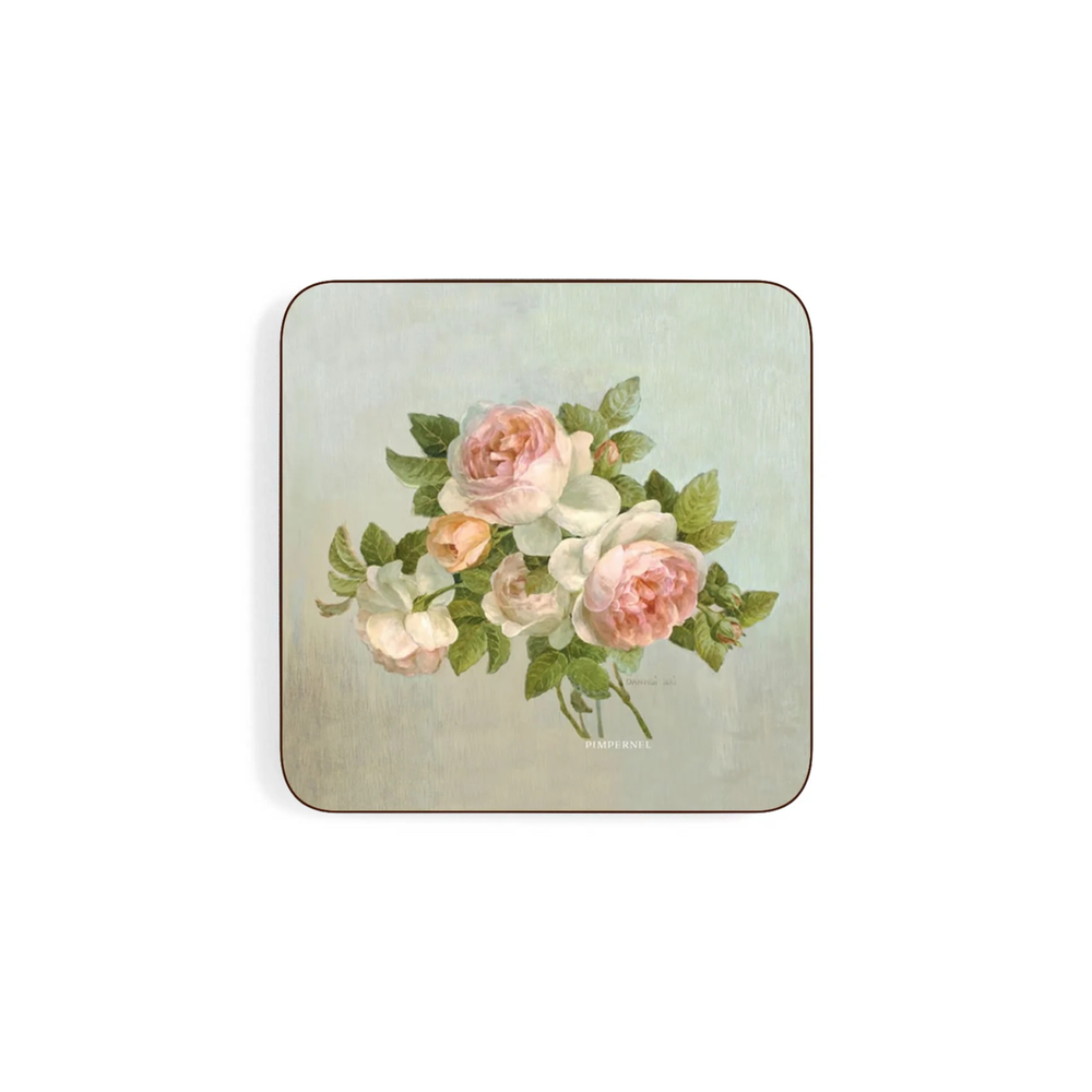 Antique Roses Coasters - Set of 6
