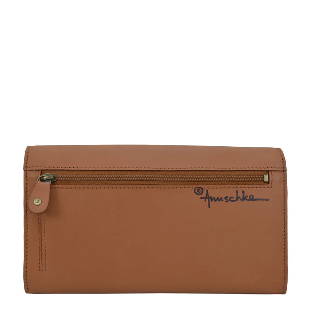 Anuschka Butterflies Honey - Accordion Flap Wallet