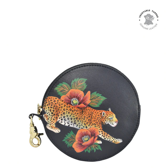 Anuschka Enigmatic Leopard - Round Coin Purse
