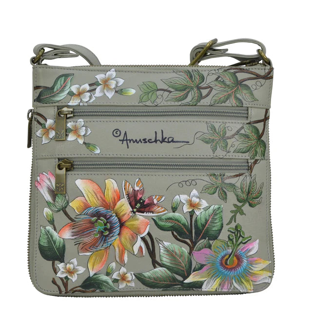 Anuschka Floral Passion - Expandable Travel Crossbody