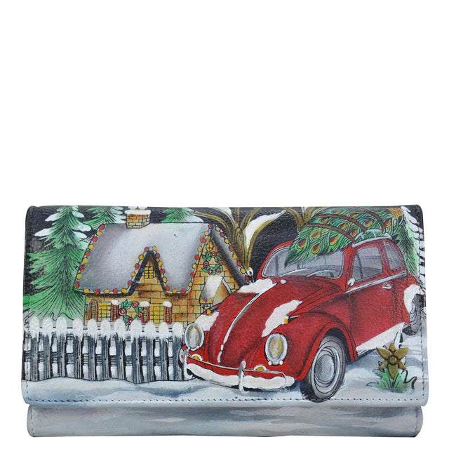 Anuschka Hippie Holiday - RFID Checkbook Clutch