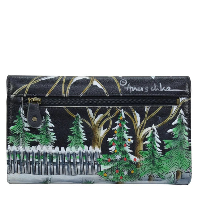 Anuschka Hippie Holiday - RFID Checkbook Clutch