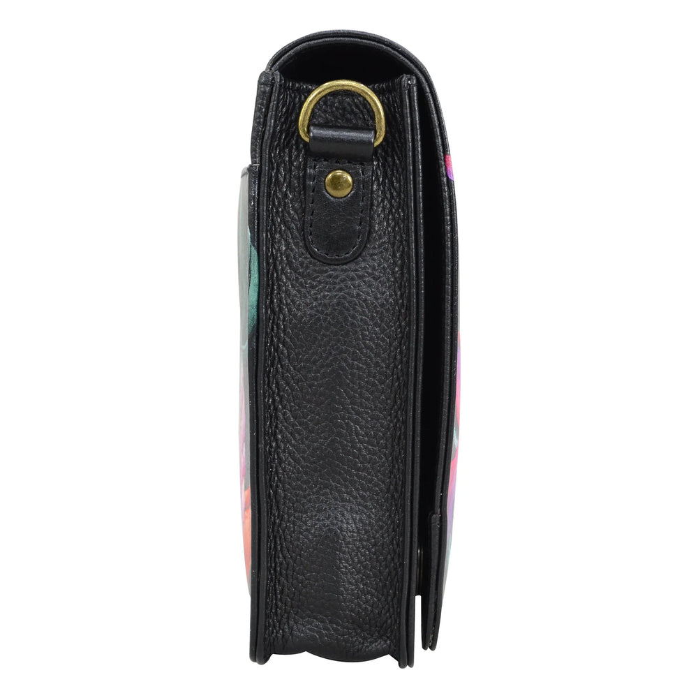 Anuschka Island Escape Black - Small Messenger Bag