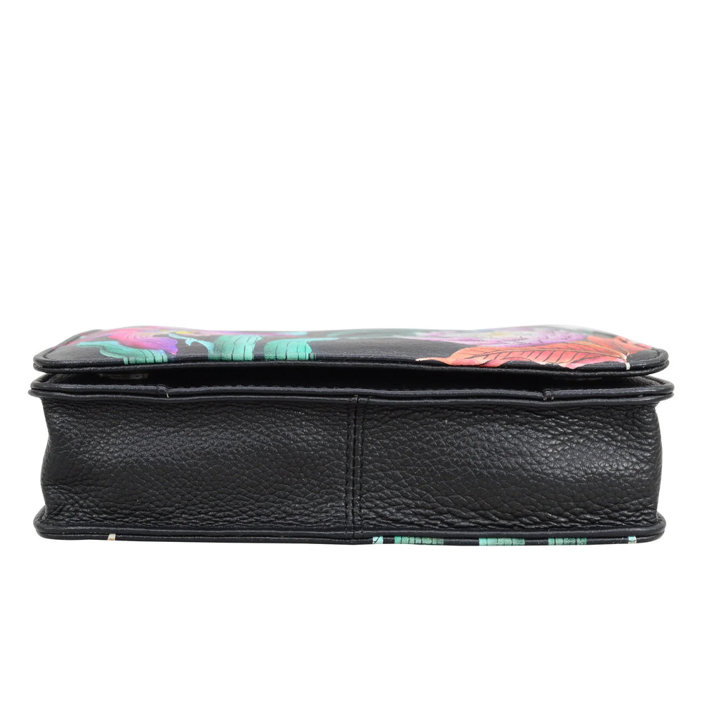 Anuschka Island Escape Black - Small Messenger Bag