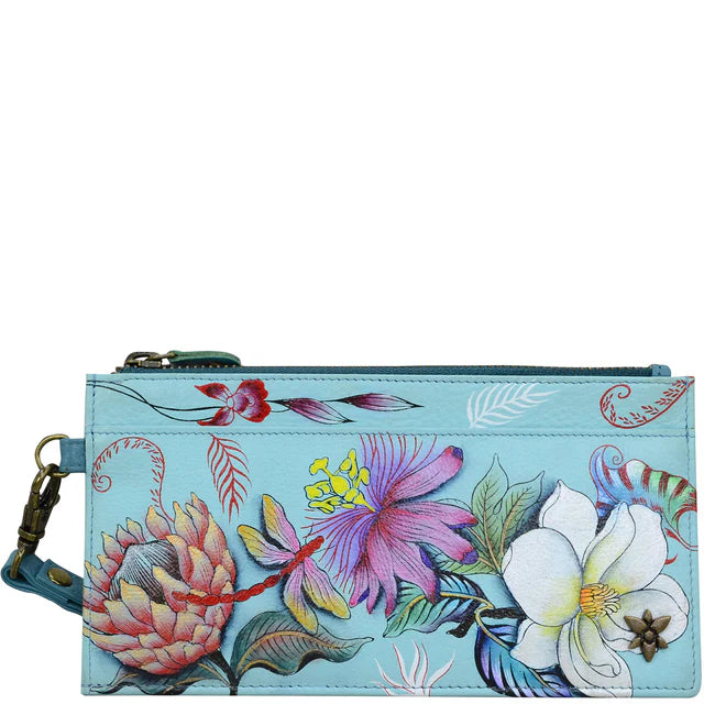 Anuschka Jardin Bleu - Clutch Organizer Wristlet
