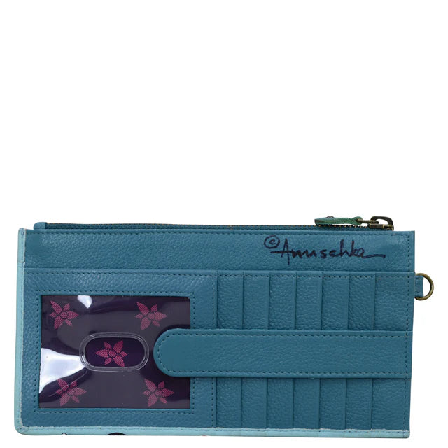 Anuschka Jardin Bleu - Clutch Organizer Wristlet