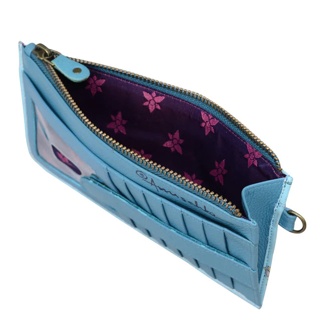 Anuschka Jardin Bleu - Clutch Organizer Wristlet