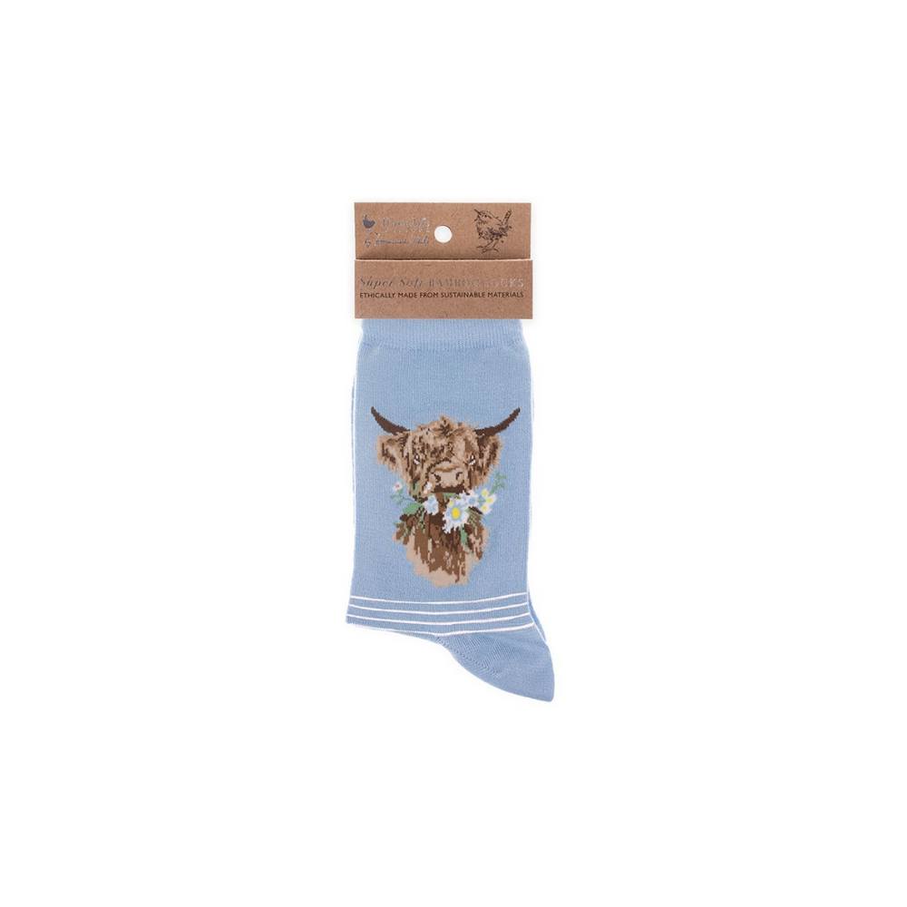 Wrendale Cow Socks - Daisy Coo