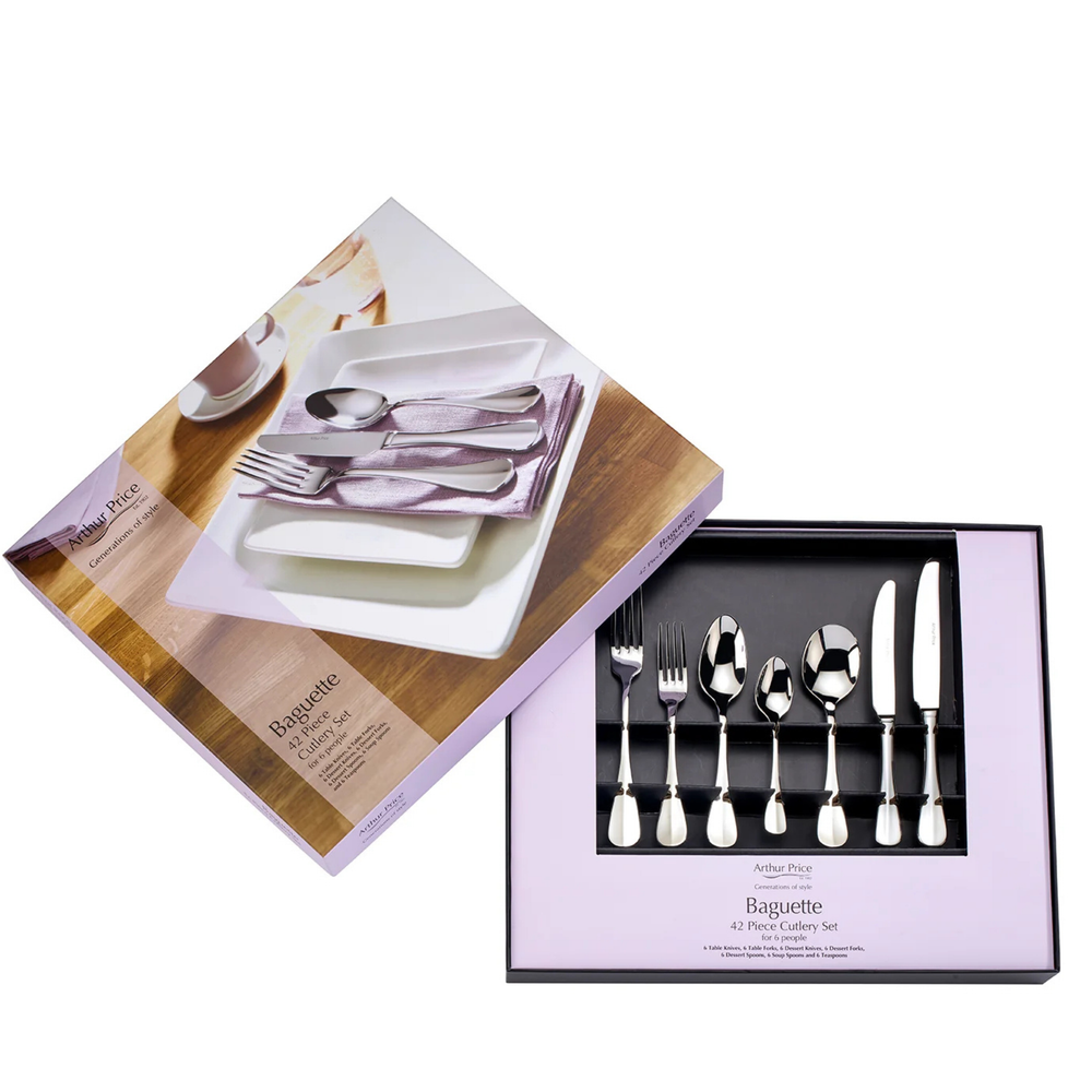 Arthur Price Baguette 42 Piece Flatware Set
