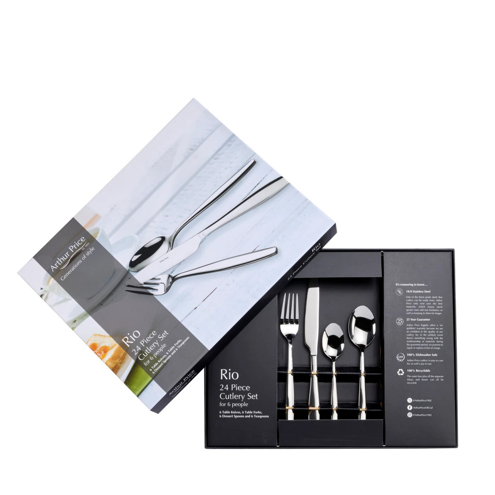 Arthur Price Rio 24 Piece Flatware Set