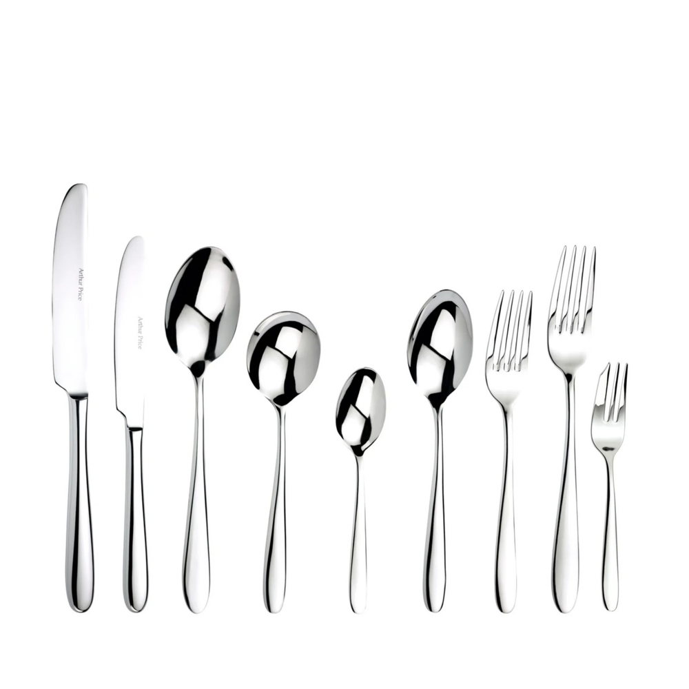 Arthur Price Willow 76 Piece Flatware Set with Pastry Forks
