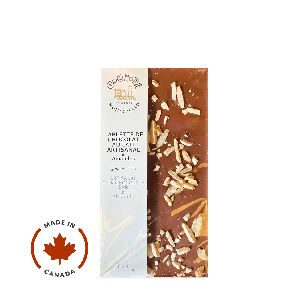 Artisanal Milk Chocolate Almonds Bar 85g