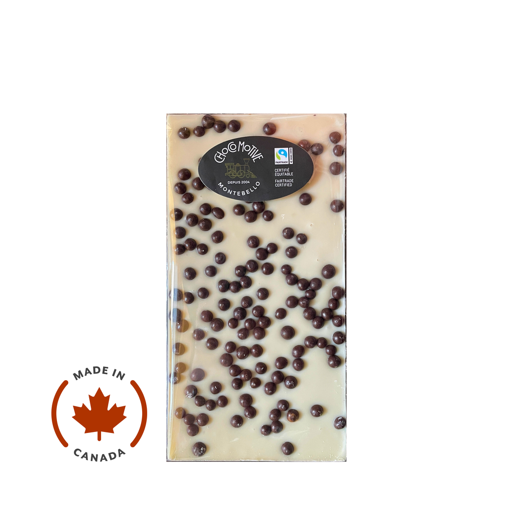 Artisanal White Chocolate & Crispy Pearls 85g