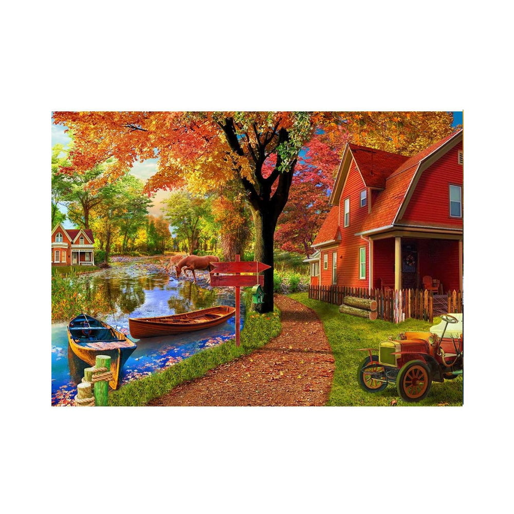 HUADADA 1000 Pieces Puzzle - Autumn Village