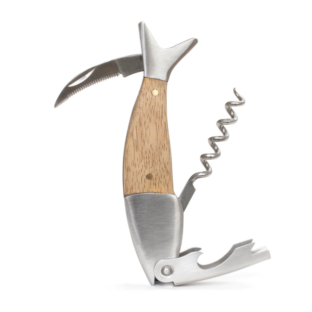 KIKK - Light Wood Fish Corkscrew