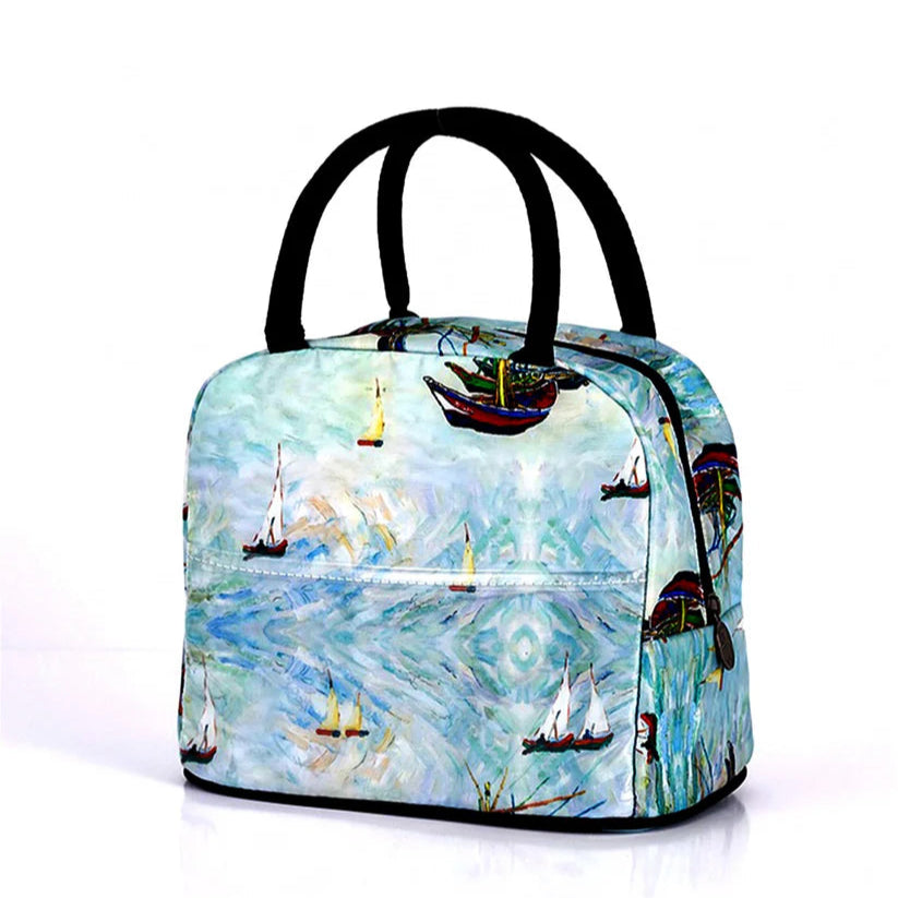 Grand-Oil Painting Insulated Lunch Bag